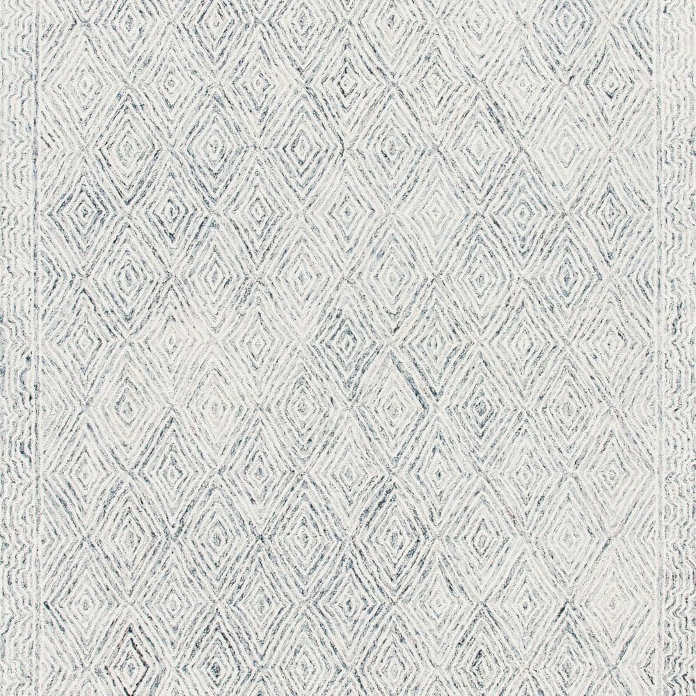 Hand-Tufted Capri Blue Wool 8' x 10' Rectangular Area Rug