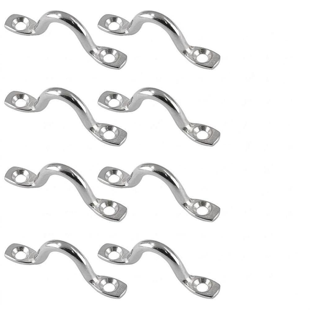 8-Piece Stainless Steel Pad Eye Straps Kayak Deck Loops Tie Down Rigging Kit with 16 Screws for Boat price history on PriceWatchPro