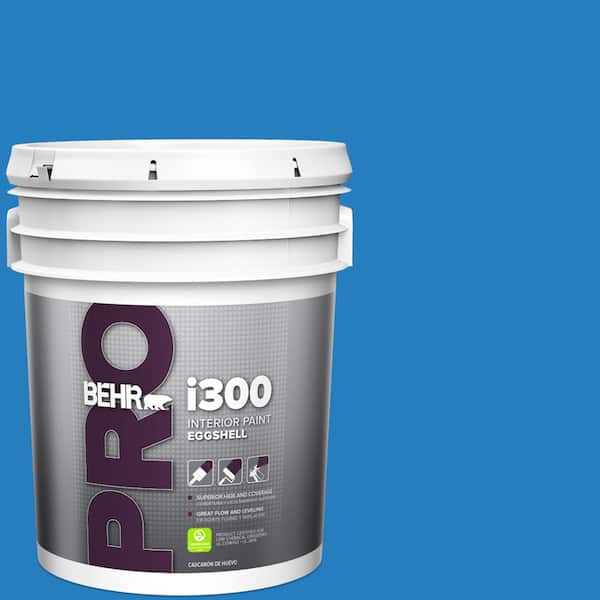 5 gal. #P510-6 Brilliant Blue Eggshell Interior Paint
