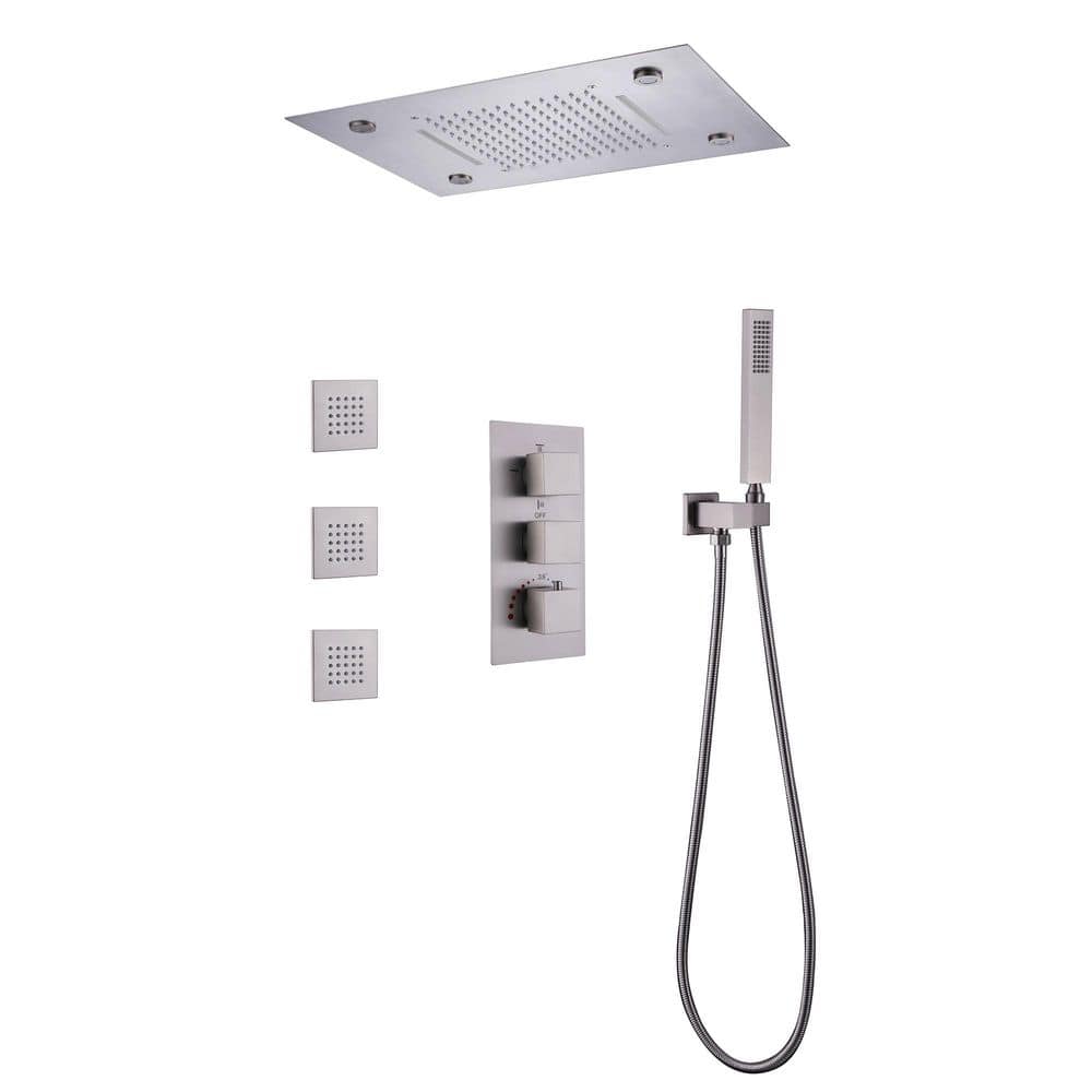 BALDMAN☯️ Modland 4-spray Square Shower Head Ceiling Type Fixed and