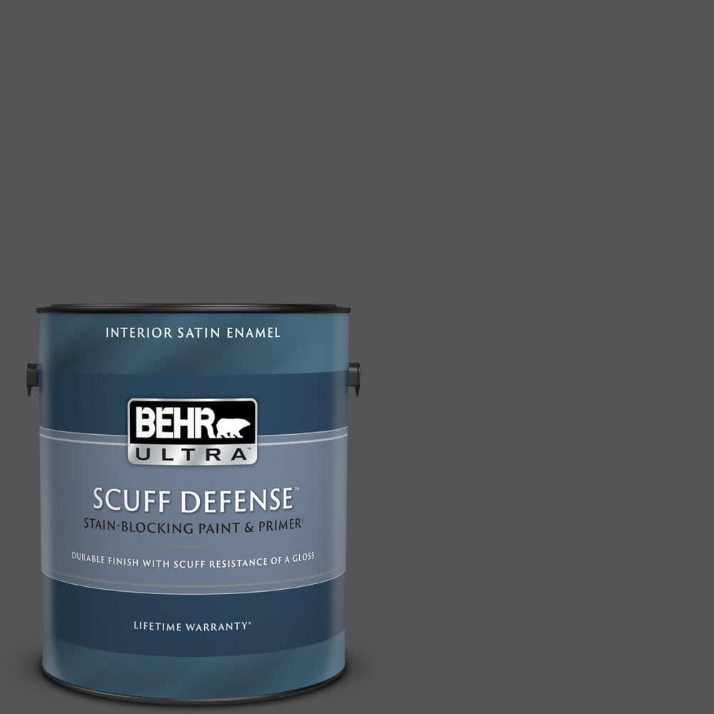 BEHR ULTRA 1 gal. PPU2501 Carbon Copy Extra Durable Satin Enamel