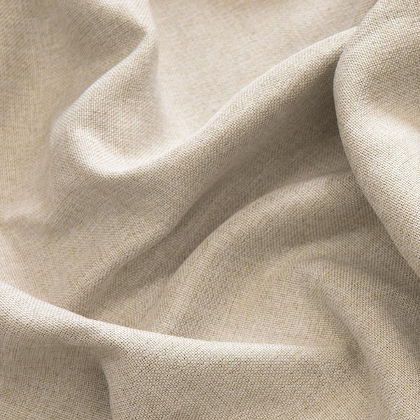 Natural Solid Rod Pocket Room Darkening Curtain - 52 in. W x 84 in. L