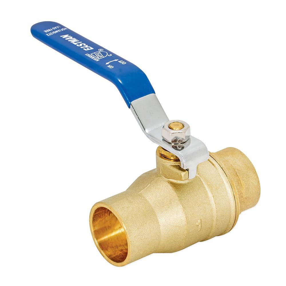 Eastman 1-Inch Heavy Duty Brass Ball Valve with Lever Handle