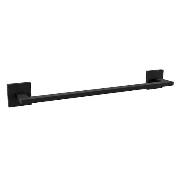 Rubicon 18 in. Wall Mounted Towel Bar in Matte Black