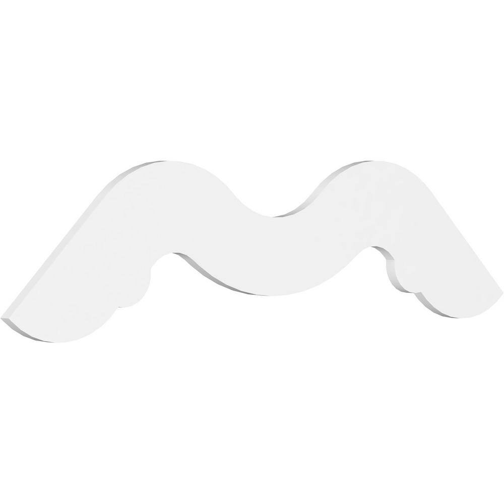 Pitch Midway 1 in. x 60 in. x 30 in. (11/12) Architectural Grade PVC Gable Pediment Moulding price history on PriceWatchPro