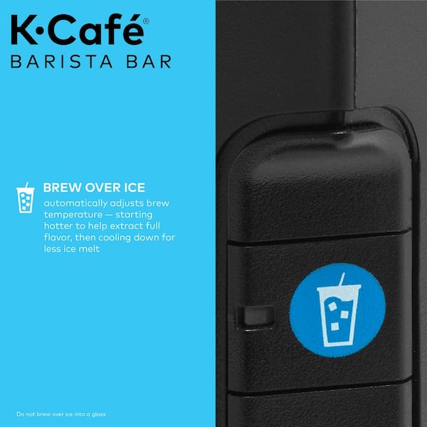 Keurig - Cafe Barista Bar Single Serve Cup Black Coffee Maker with frother
