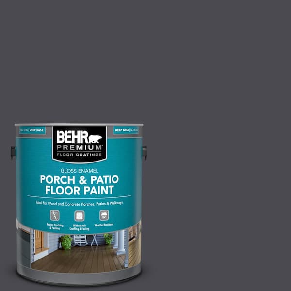 BEHR PREMIUM 1 gal. #N560-7 Limo Scene Gloss Enamel Interior/Exterior Porch and Patio Floor Paint