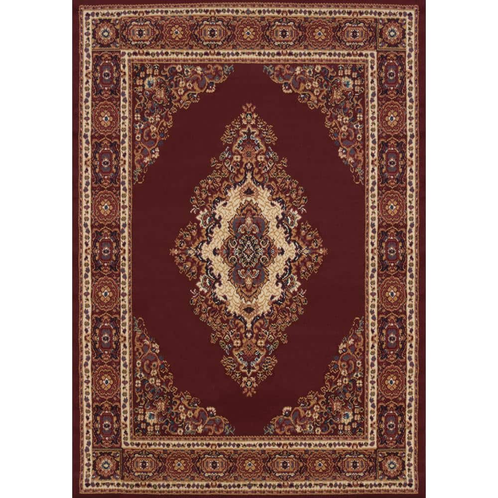 Cathedral Burgundy 5 ft. x 8 ft. Area Rug price history on PriceWatchPro