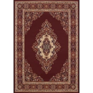 Cathedral Burgundy 8 ft. x 11 ft. Area Rug