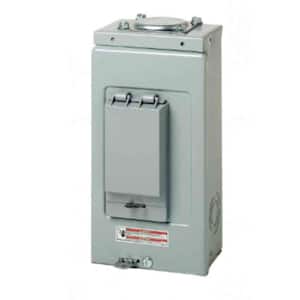BR 70 Amp Outdoor 2 Space 4 Circuit Main Lug Loadcenter with Cover