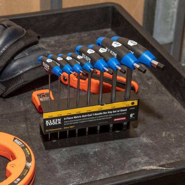 Klein Tools 6 in. Journeyman Metric Ball-End T-Handle Set with