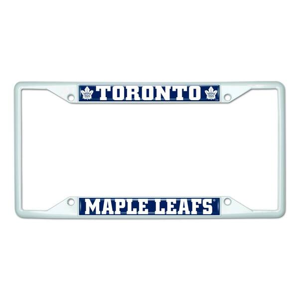 FANMATS Universal Fit NHL - Toronto Maple Leafs License Plate Frame - White