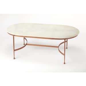 Legionary 47 in. Mutli-Color Oval Marble Coffee Table