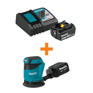 18V LXT Lithium-Ion High Capacity Battery Pack 4.0Ah and Charger Starter Kit w/bonus 18V LXT 5 in. Random Orbit Sander