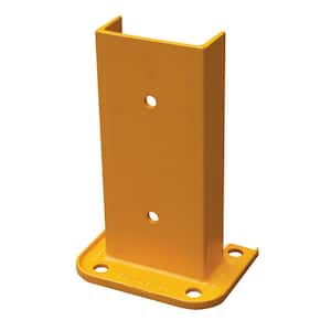 12 in. Narrow Yellow Steel Structural Rack Guard