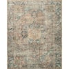 LOLOI II Margot Terracotta/Lagoon 3 ft. 6 in. x 5 ft. 6 in. Bohemian ...