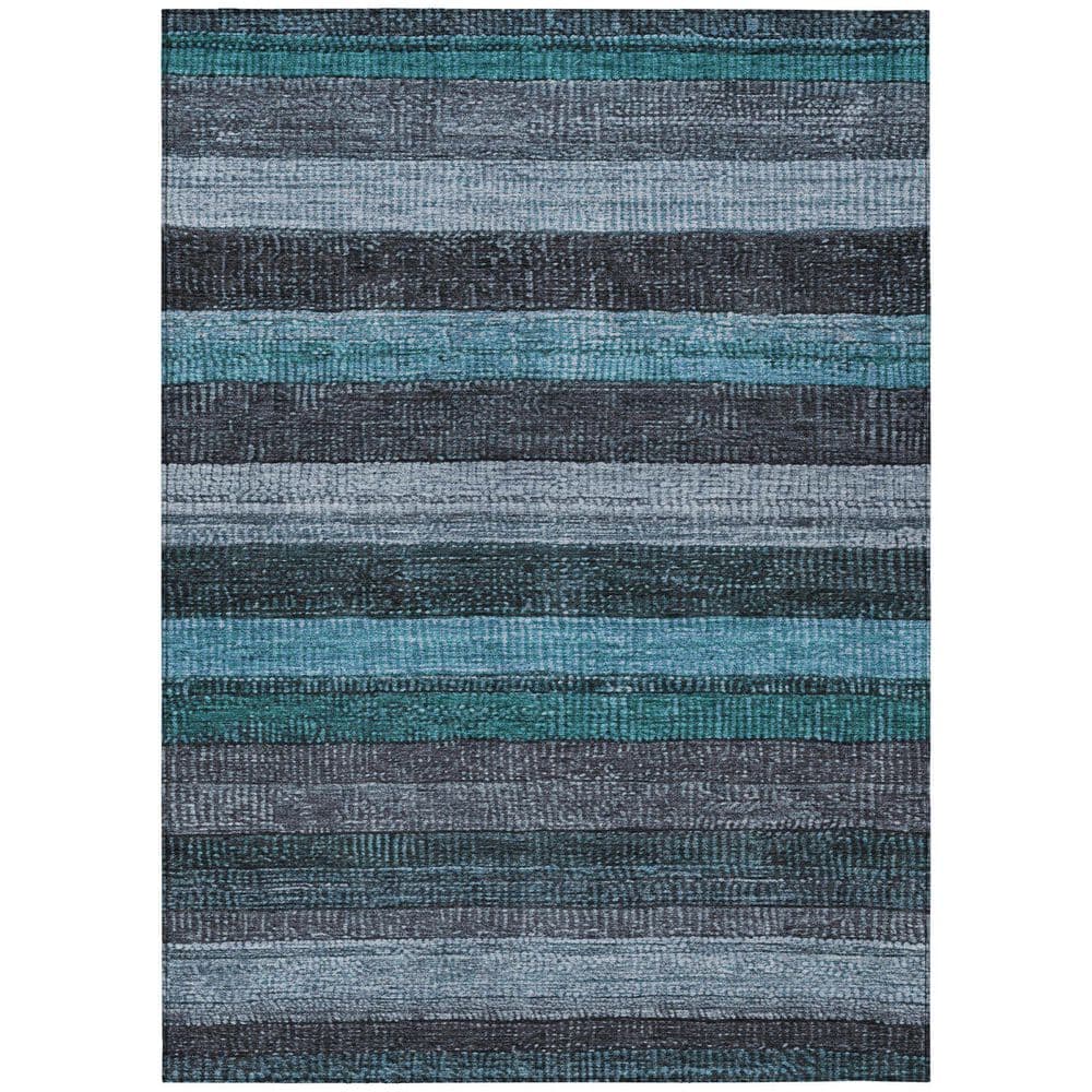 Chantille Machine Washable Indoor/Outdoor Abstract ACN1865 Teal 5 ft. x 7 ft. 6 in. Accent Rug price history on PriceWatchPro