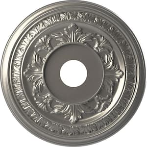 19 in. O.D. x 3-1/2 in. I.D. x 1 in. P Baltimore Thermoformed PVC Ceiling Medallion in Aged Dark Steel