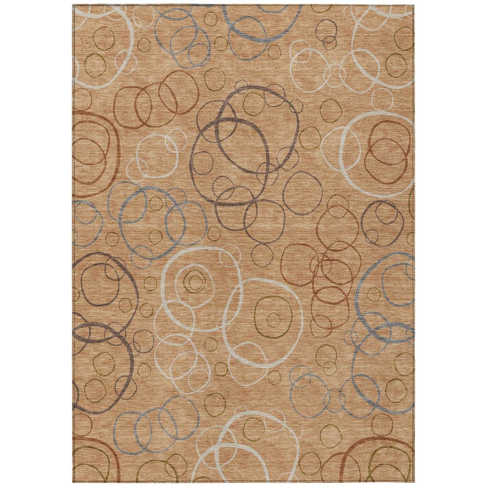 Chantille Machine Washable Indoor/Outdoor Abstract ACN2408 Copper 8 ft. x 10 ft. Area Rug price history on PriceWatchPro