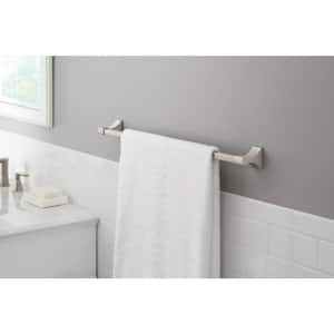 Leary 24 in. Wall-Mount Towel Bar in Brushed Nickel