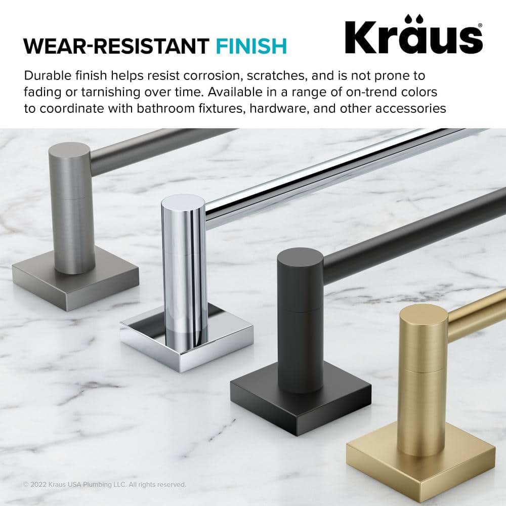 Ventus 18" Brushed Gold Wall Mounted Towel Bar