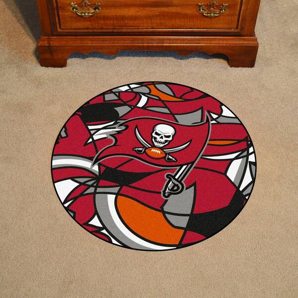 Officially Licensed NFL Tampa Bay Buccaneers Vintage Logo Football Rug