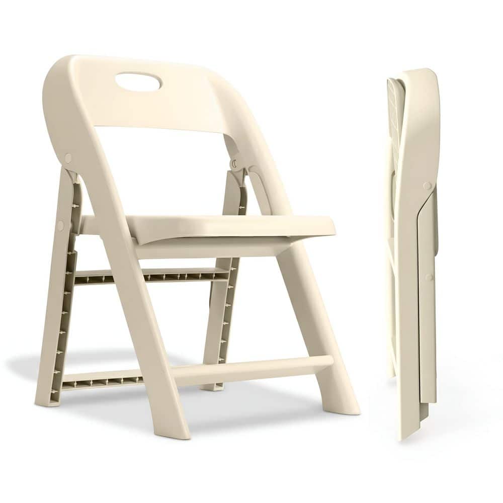 BABY PROOF ME Kids Folding Chair-2 Pack Beige GP-FC-BGE-2P - The Home Depot