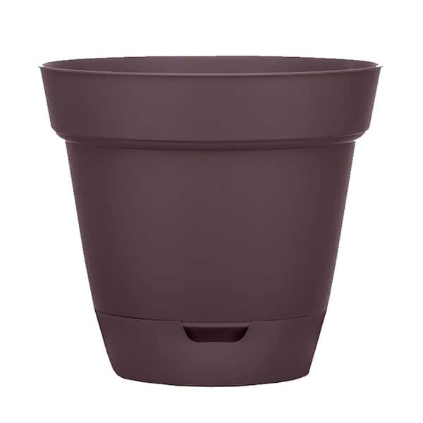 Southern Patio Graff Large 15.9 in. x 14.2 in. 2.6 Qt. Cocoa Resin Self-Watering Indoor/Outdoor Planter