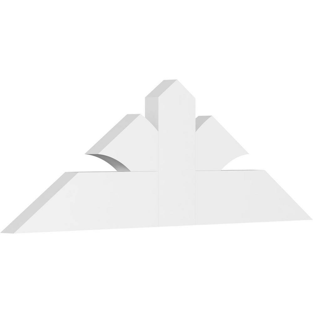 48 in. W x 16 in. H x 2 in. D x 6 in. F, 8/12 Pitch, Richland Signature Urethane Gable Bracket, Primed Tan price history on PriceWatchPro