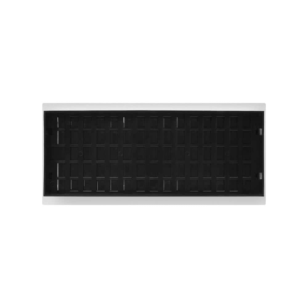 4 in. x 10 in. Paintable Plastic Wall Register in Textured White