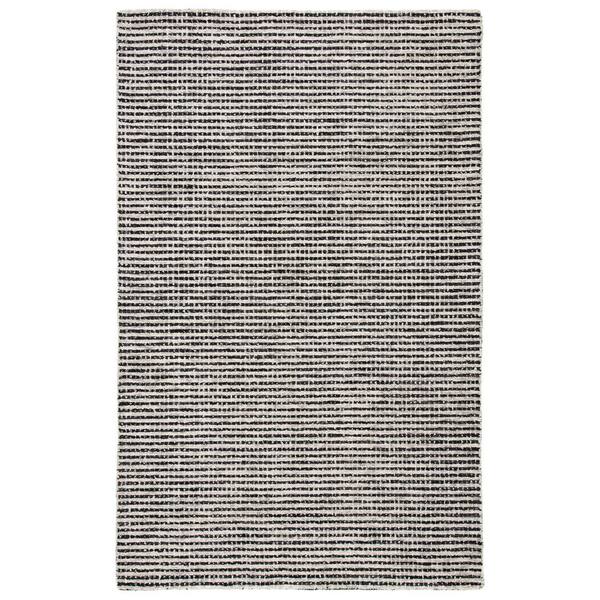 SAFAVIEH Abstract Black/Ivory Doormat 3 ft. x 5 ft. Striped Area Rug
