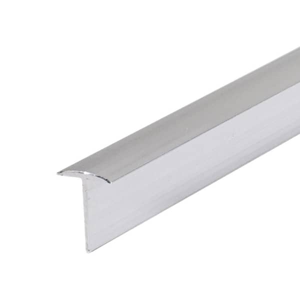1/2 in. Unfinished Paintable Mill Aluminum Center Barb Furniture Filler Bumper Tee Moulding Edging 72in. Long (18-Pack)