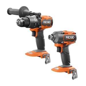 18V Brushless Cordless 2-Tool Combo Kit w/ 1/4 in. Impact Driver and 1/2 in. Hammer Drill/Driver (Tools Only)