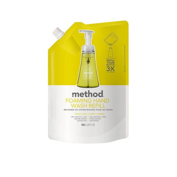 Method 28 oz. Lemon Mint Foaming Hand Wash Refills-01365 - The Home Depot