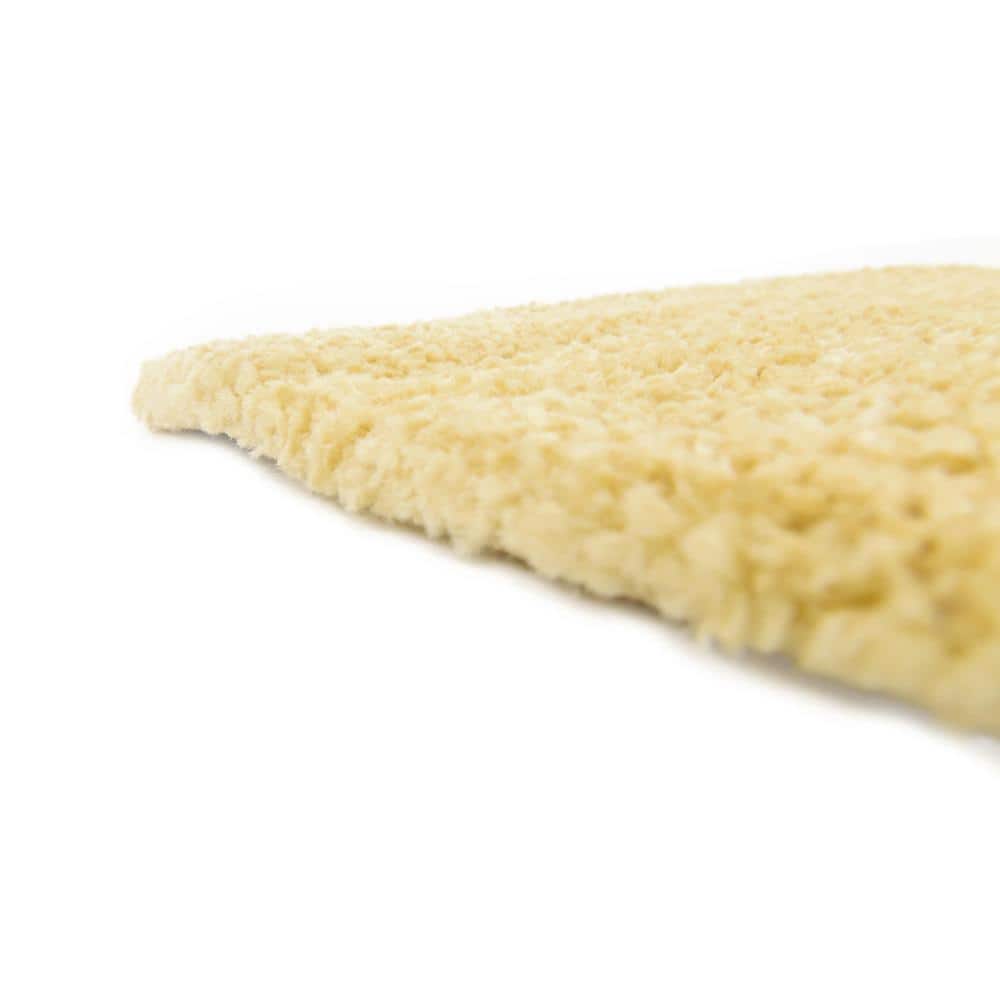 Yellow Shag Synthetic Indoor Runner Rug