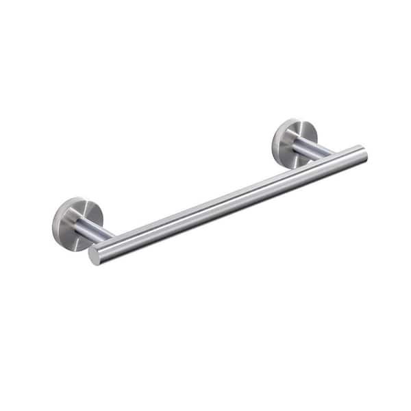 12 in. Wall Mounted Single Towel Bar in Brushed Nickel