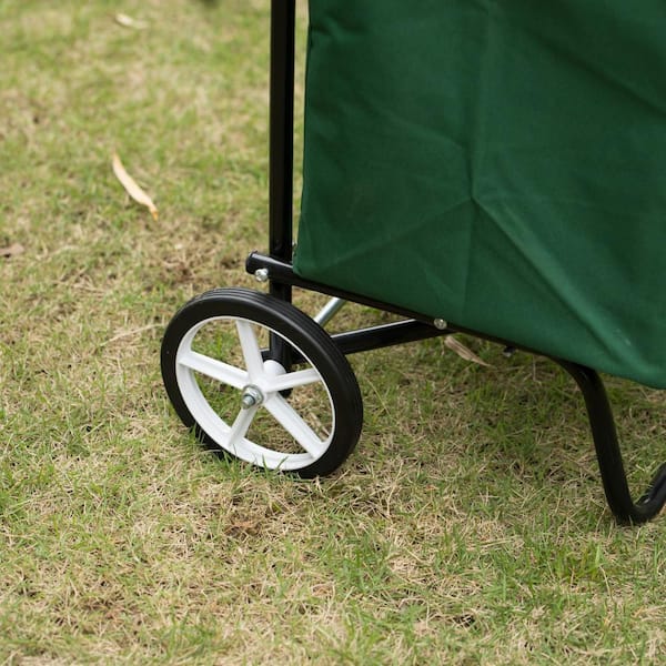 Portable Small Carbon Steel Metal Cart Retractable Garden Water