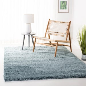 California Shag Light Blue 5 ft. x 8 ft. Solid Area Rug