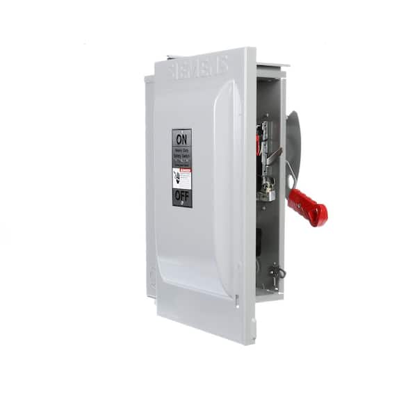 Siemens Heavy Duty 60 Amp 600-Volt 3-Pole Outdoor Fusible Safety