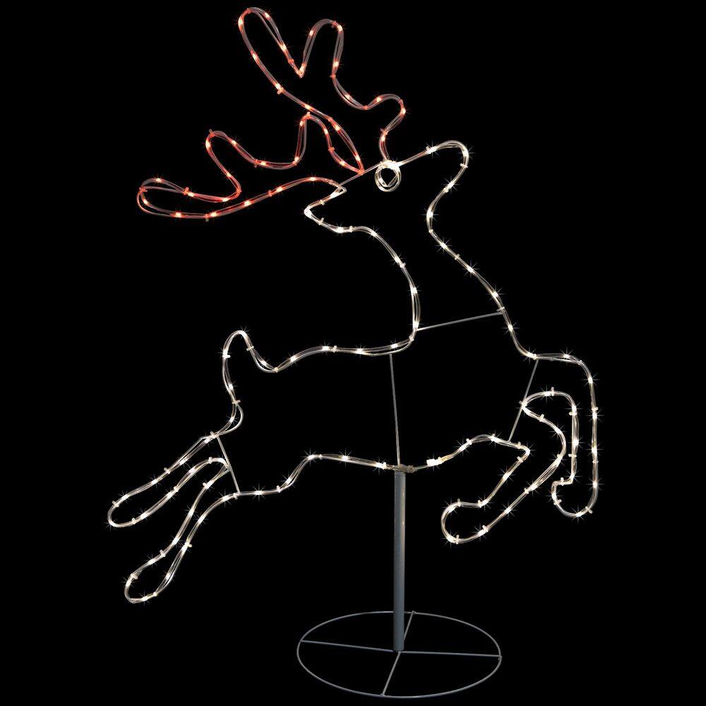 36 in. Lighted Running Reindeer Silhouette Outdoor Christmas Decor price history on PriceWatchPro