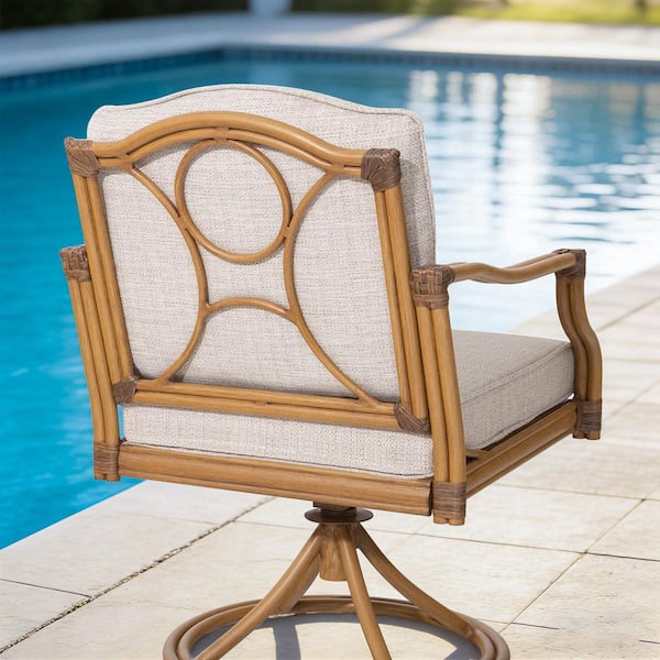 ULAX FURNITURE Arcadia 7-Piece Aluminum Swivel Outdoor Dining Set