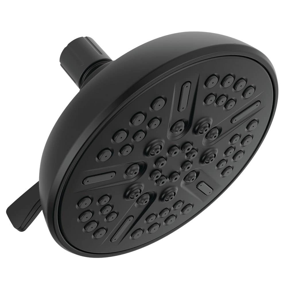 Delta 8Spray Patterns 1.75 GPM 5.94 in. Wall Mount Fixed Shower Head
