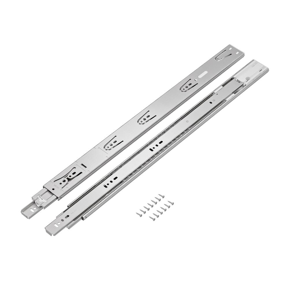 Richelieu Hardware 22 in. (550 mm) Stainless Steel Full Extension Side