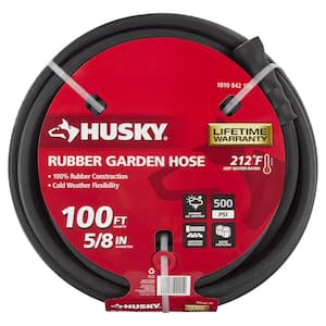 5/8 in. x 100 ft. Heavy-Duty Rubber Water Hose