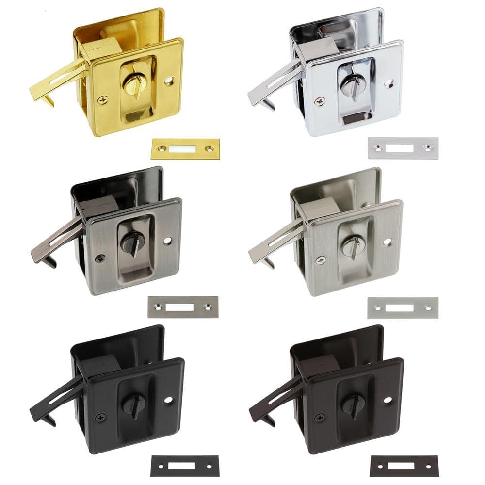 Polished Brass Universal Pocket Privacy Door Pull