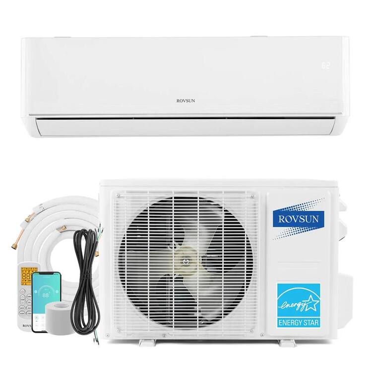 Karl home 23 SEER2 12,000 BTU 1 Ton Wi-Fi Ductless Mini Split Air Conditioner and Heat Pump 115-Volt