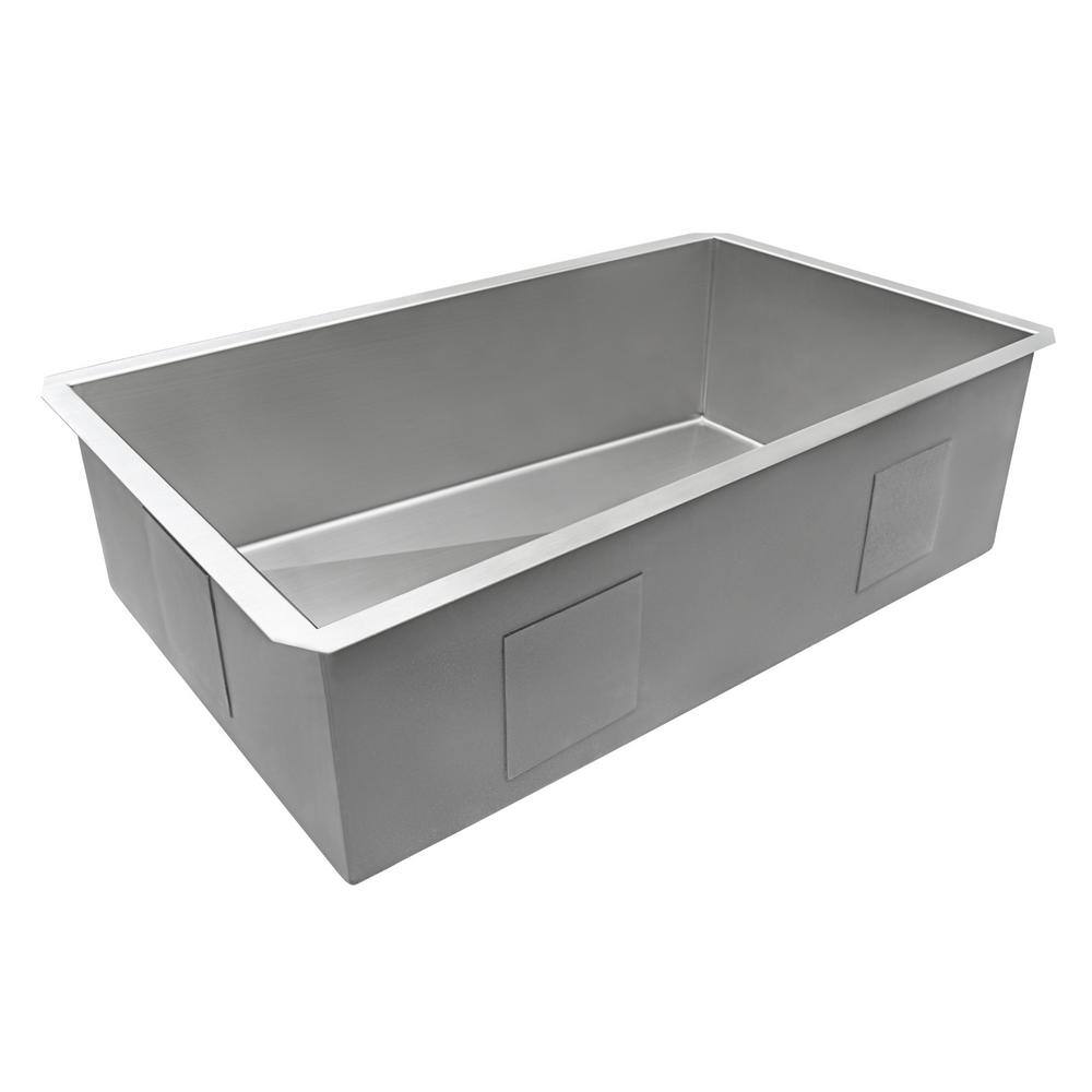 Ruvati 36-Inch Stainless Steel Undermount Kitchen Sink with Offset Drain