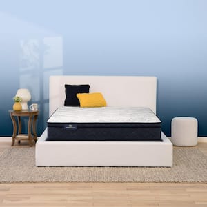 Perfect Sleeper MidSummer Nights Twin Plush Euro Top 11.0 in. Mattress Set with 9 in. Foundation