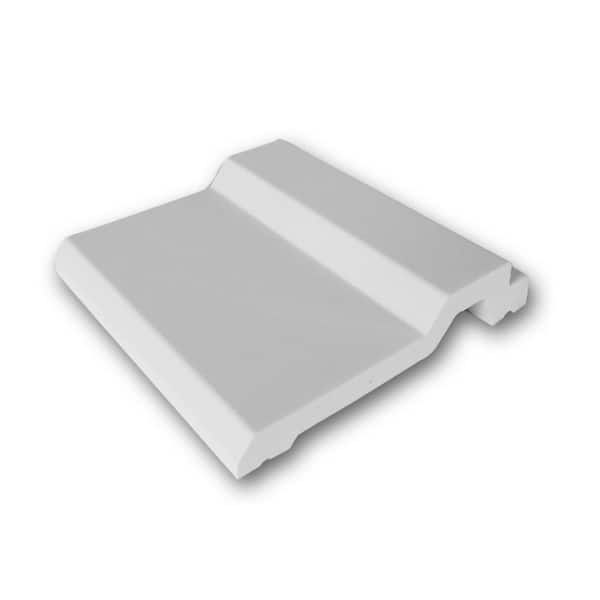 ORAC DECOR 3-7/8 in. D x 3/4 in. W x 4 in. L Primed White Plain Polyurethane Crown Moulding Sample
