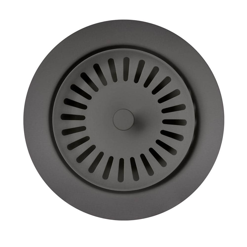 3.5 in. Metal Basket Strainer Drain Assembly in Cinder
